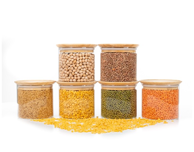 Bocaux de rangement carrés, empilables, lot de 3
