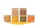 Bocaux de rangement carrés, empilables, lot de 3
