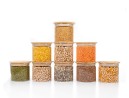 Bocaux de rangement carrés, empilables, lot de 3
