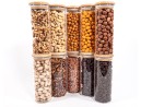 Schmale Gewürzgläser 16 cm hoch Bambusdeckel 10er Set