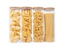 Round storage jars with bamboo lids, set of 4, 2000 ml