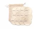 Abschminkpads Bambus und Baumwolle 12er Set beige