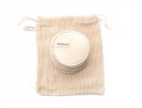 Make-up removal pads bamboo and cotton set of 12 beige