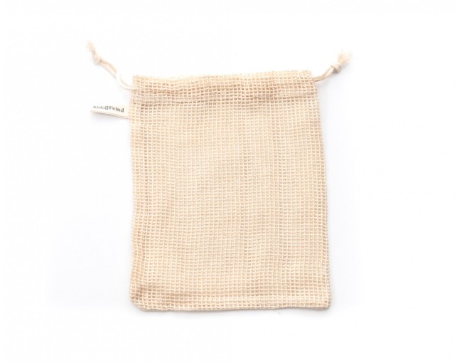 Make-up removal pads bamboo and cotton set of 12 beige