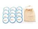 Abschminkpads Bambus und Baumwolle 12er Set blau