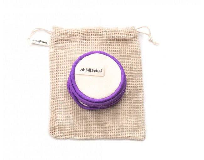 Makeup removal pads hemp and cotton set of 12