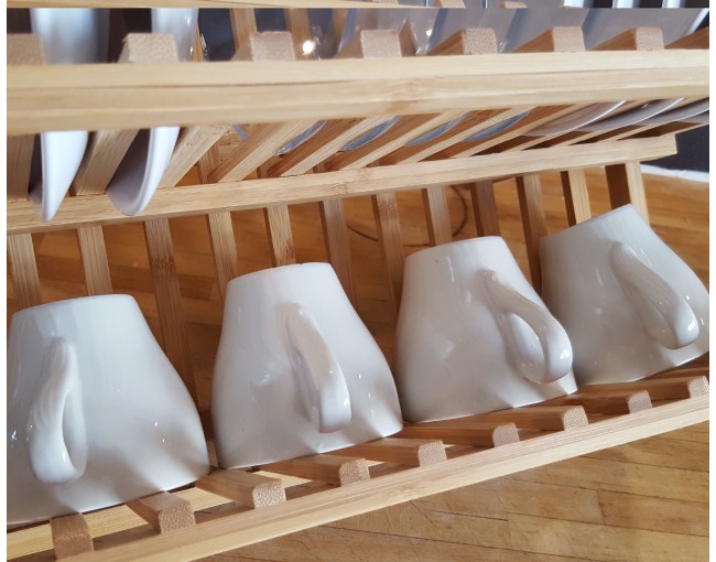 Bamboo draining rack