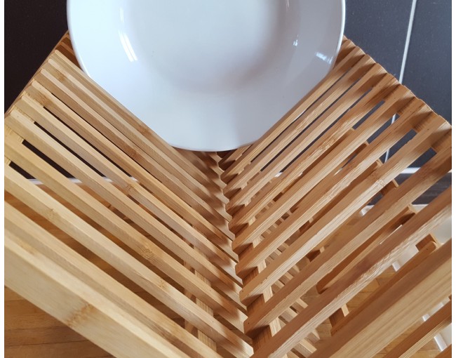 Bamboo draining rack