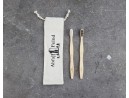 Lot de 4 brosses à dents en bambou