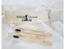 Bamboo toothbrushes set of 4
