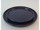 Dessert plate dark blue made of ceramic