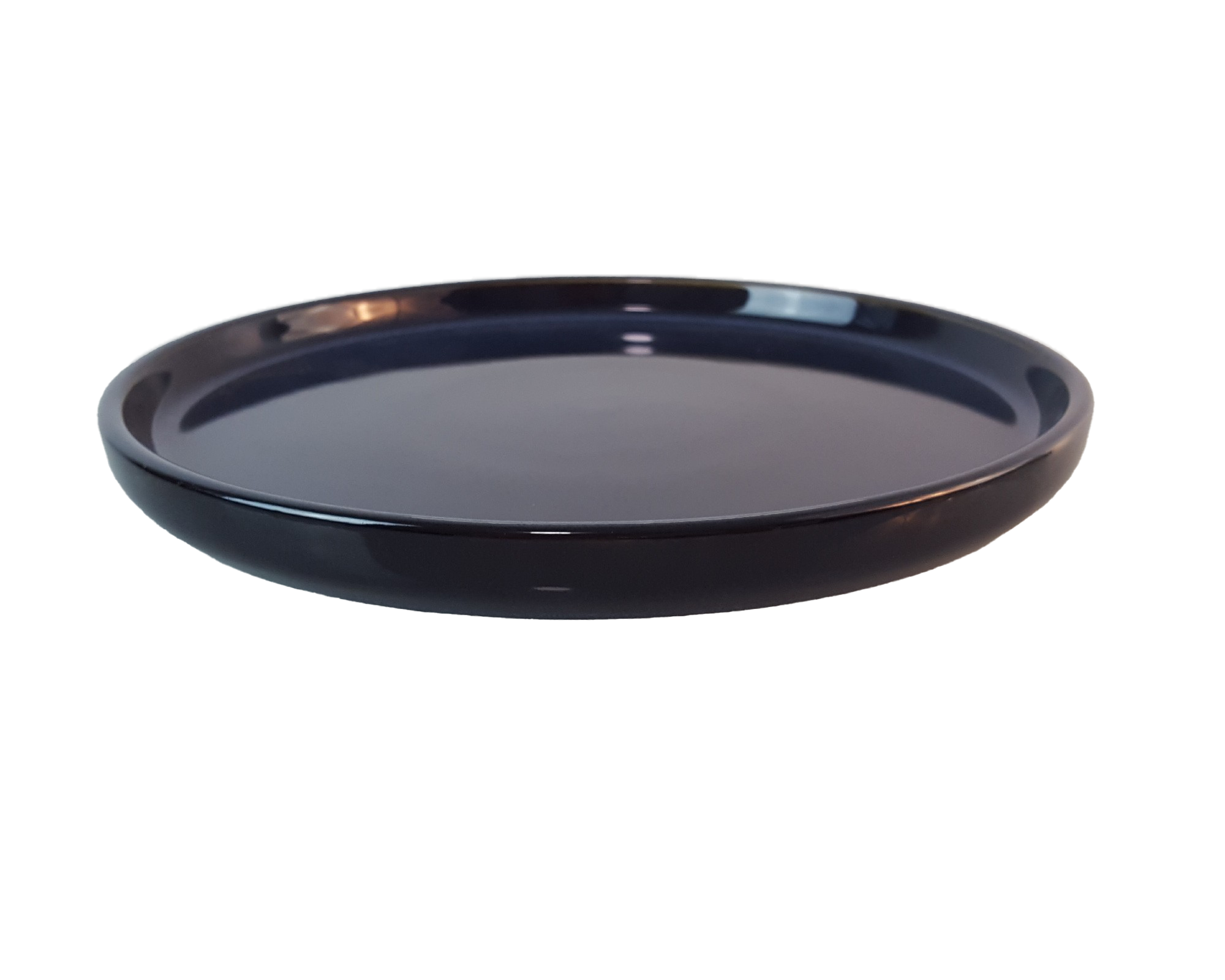 Dessert plate dark blue made of ceramic