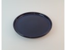 Dessert plate dark blue made of ceramic