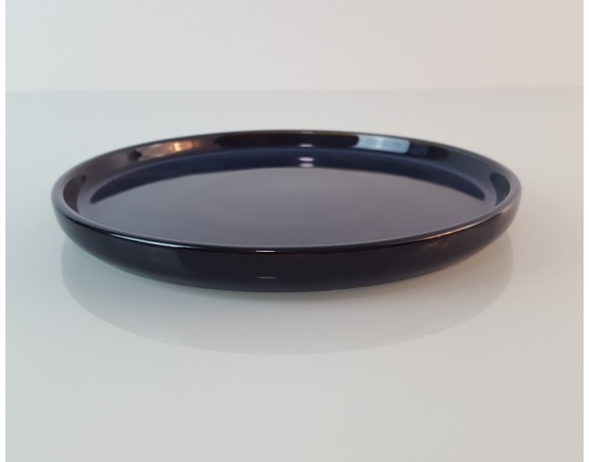 Dessert plate dark blue made of ceramic