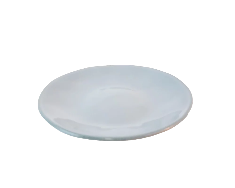 Dessertteller grünblau aus Keramik