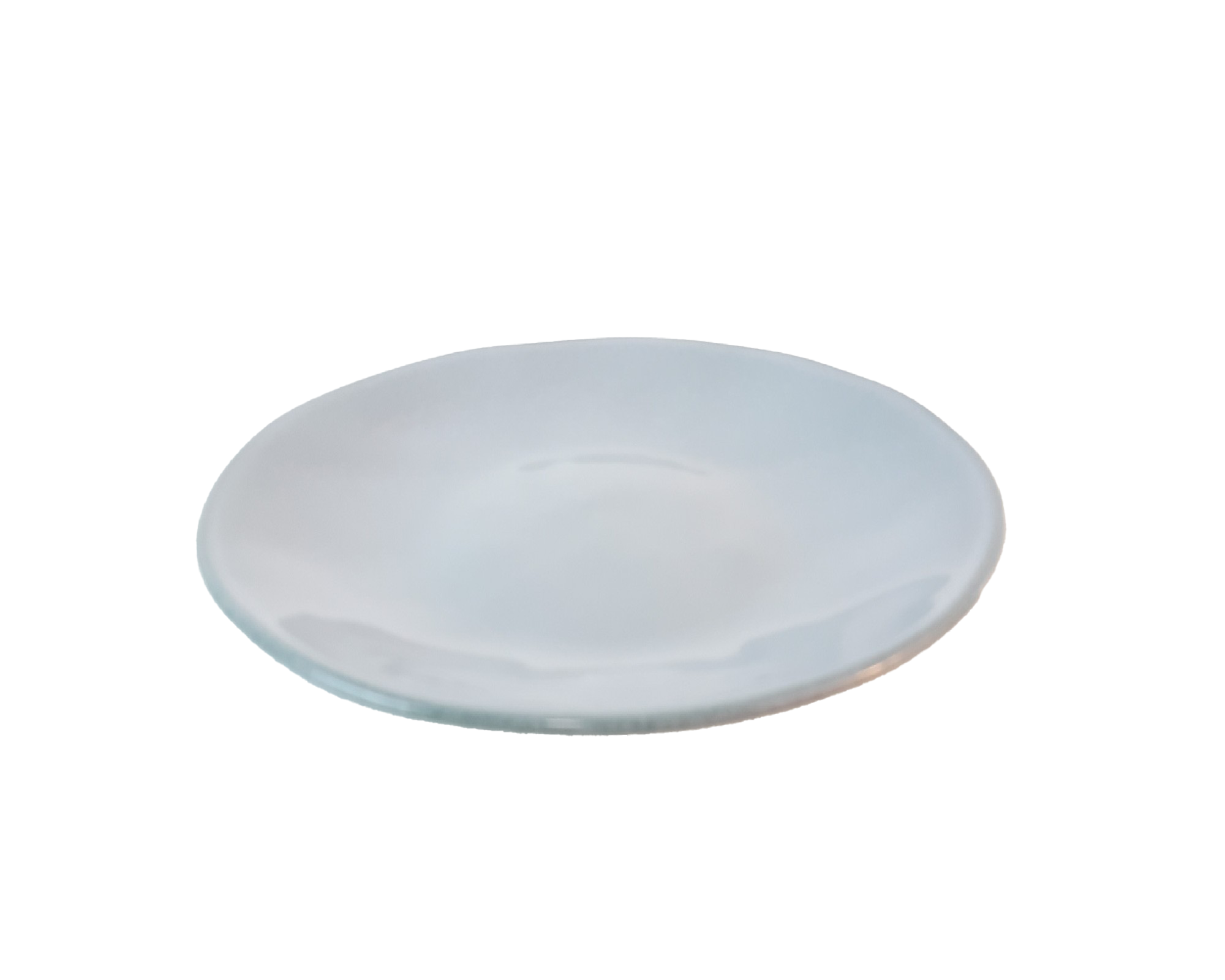 Piatto da dessert in ceramica verde-blu