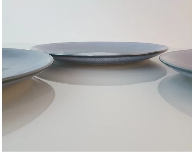 Dessertteller grünblau aus Keramik