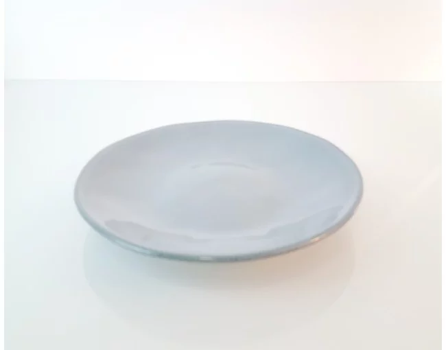 Dessertteller grünblau aus Keramik
