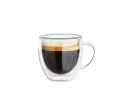 Doppelwandiges Glas mit Henkel 200 ml
