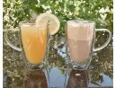 Doppelwandiges Glas mit Henkel 450 ml