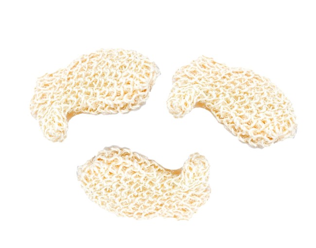 Set of 3 sisal shower gloves