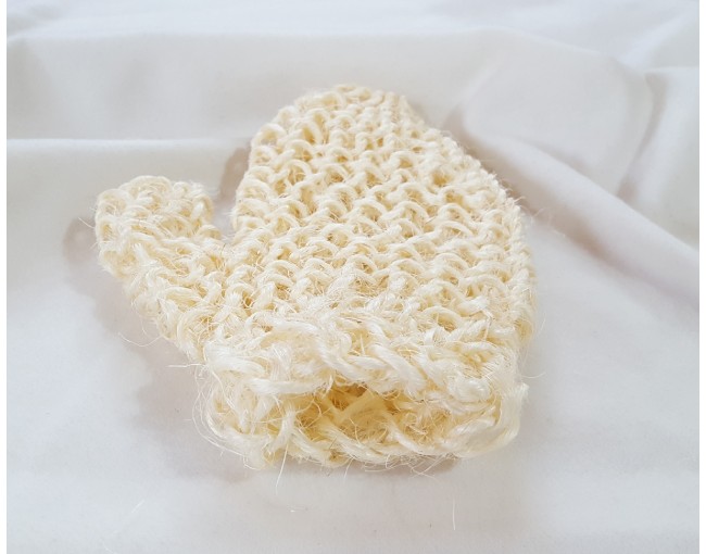 Set of 3 sisal shower gloves