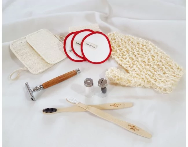 Duschschwamm aus Luffa 4er Set