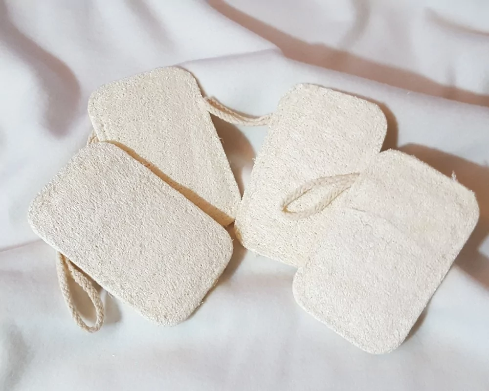 Duschschwamm aus Luffa 4er Set