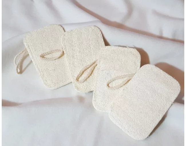 Duschschwamm aus Luffa 4er Set