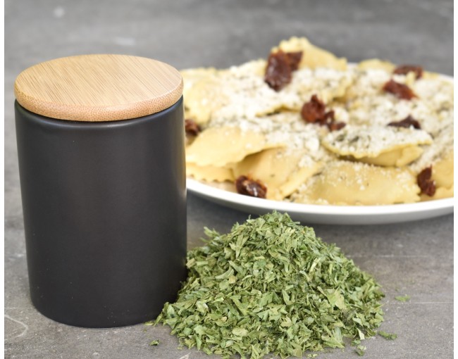 Eleganti contenitori per spezie in ceramica e bambù, set da 8