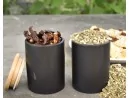 Edle Gewürzbehälter Keramik und Bambus 8er Set