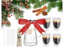 Coffret cadeau carafe en verre et verres