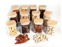 Geschenkset schmale quadratische Gewürzgläser 12er Set