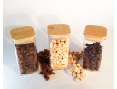 Geschenkset schmale quadratische Gewürzgläser 12er Set