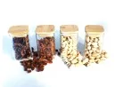 Geschenkset schmale quadratische Gewürzgläser 12er Set