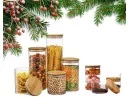 Geschenkset Vorratsgläser mit Bambusdeckel