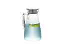 Glaskaraffe mit Edelstahldeckel 1800 ml