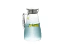 Glaskaraffe mit Edelstahldeckel 1800 ml