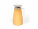 Glaskaraffe mit Edelstahldeckel  breit 1500 ml