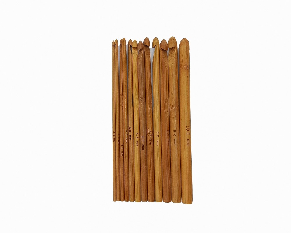 Bamboo crochet hooks