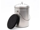 Compostiera 5 litri in acciaio inox con filtro