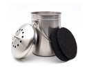 Compost bin stainless steel 3 liters with filter