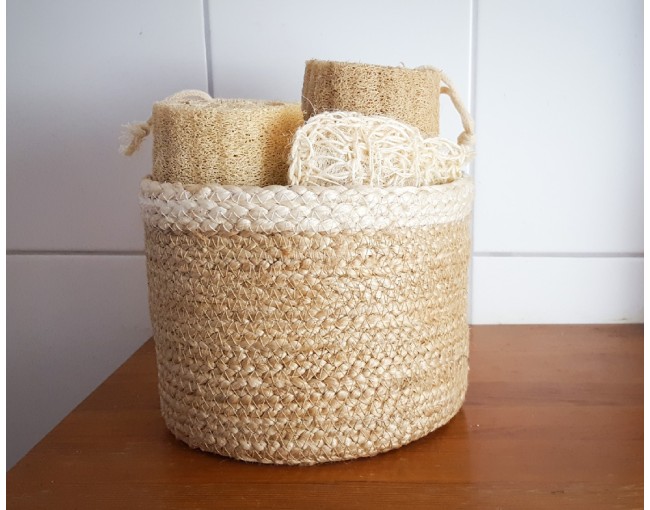 Jute seagrass basket set of 3