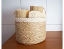 Jute seagrass basket set of 3