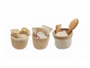 Jute seagrass basket set of 3
