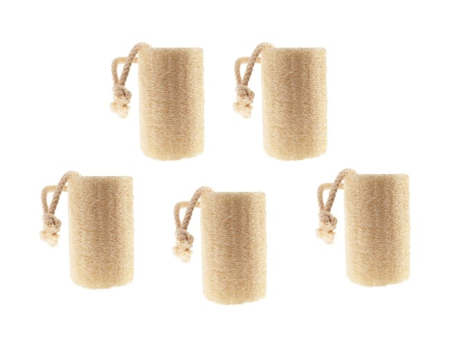 Loofah sponge set of 5, 7 cm