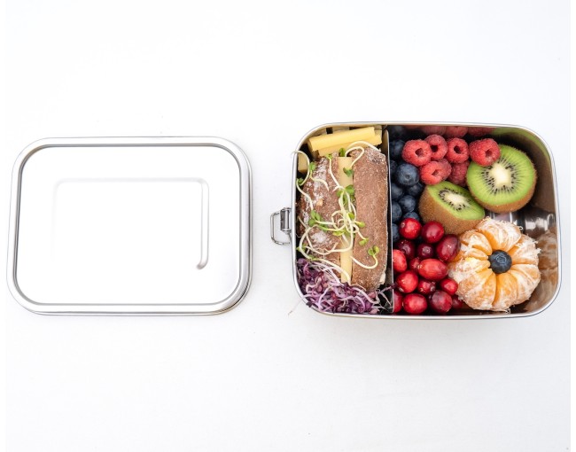 Lunch box with roll clips 1200 ml