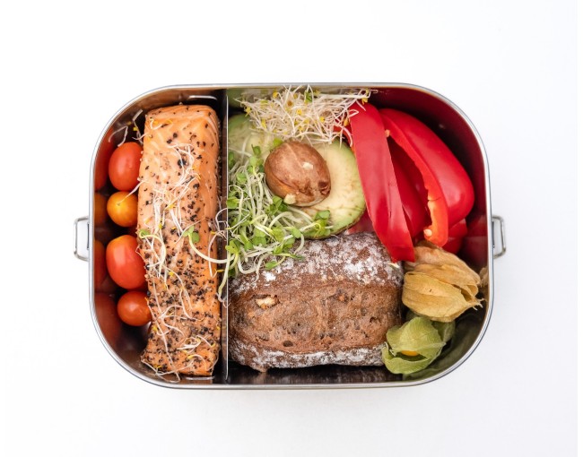 Lunch box con clip per rotolo 1400 ml