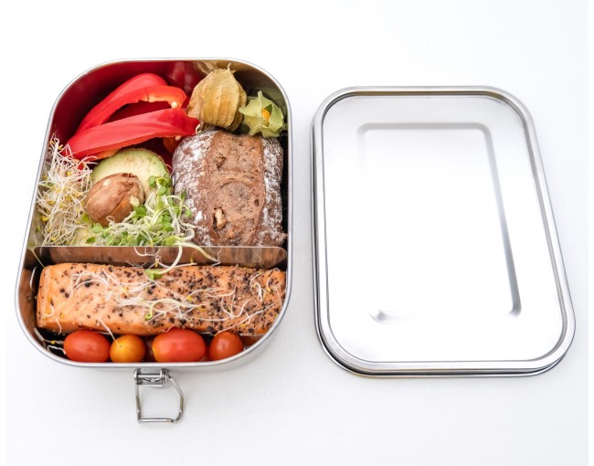 Lunch box con clip per rotolo 1400 ml