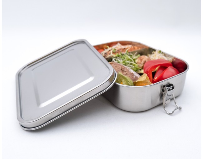 Lunch box with roll clips 1400 ml